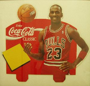 Early Michael Jordan Coca-Cola Grocery Advertising Display Die Cut