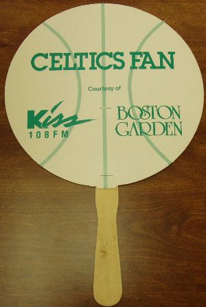 Celtics Fan courtesy of Boston Garden and KISS 108 FM Radio.