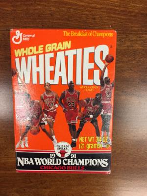 1991 Chicago Bulls NBA Champion unopened mini Wheaties box