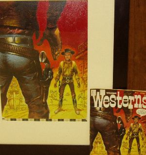 The original cover art to Wildest Westerns No. 3, October 1960 by Jack Davis