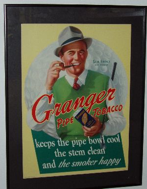 Sam Snead Granger Pipe Tobacco Advertising Piece
