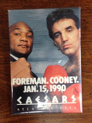 George Forman and Gerry Cooney Pin Jan15,1990.