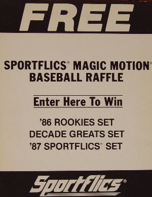 Sportflics Magic Motion Baseball Raffle