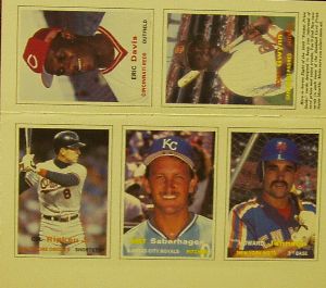 1990 Sports Collectors Digest Baseball card panel. Series No. 8.