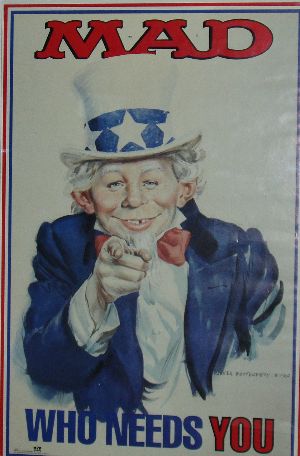 Original poster of Uncle Sam Neuman to Cover No. 126, April 1969