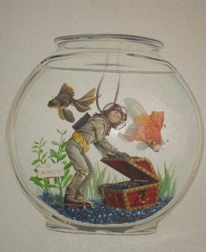 Alfred E Neuman Deep Sea Diver
