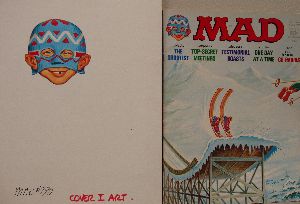 Cover Logo of Alfred E. Neuman for MAD No. 190, April 1977.