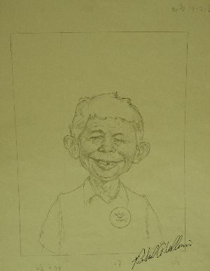 Original preliminary pencil sketch to the original cover painting of New Choices Magazine, July/August 1994.