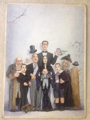Addams Family Brazilian Mad Magazine Original Cover Art #100 December 1 1993