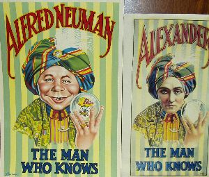 Alfred E. Neuman Clairvoyant, the man who knows.