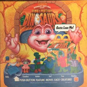 1992 McDonald's Translite Dino-Motion Dinosaurs