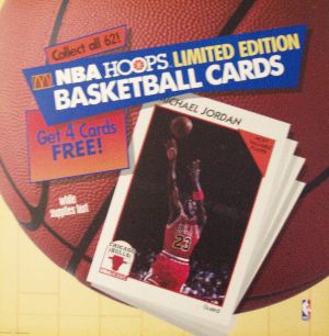 McDonald's NBA Hoops Limited Edition Basketball Cards with Michael Jordan