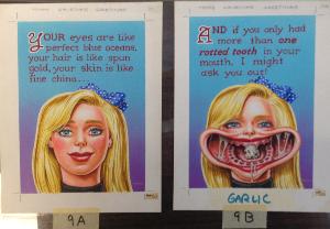 Gruesome Greetings Original Art from 1992 by Topps Chewing Gum