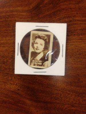 Claire Trevor...1948 Topps Hocus Focus Magic Movie Stars card number 37