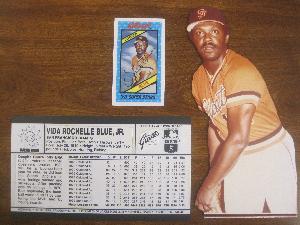 Original Art Work of Vida Blue to the 1980 Kelloggs 3-D Super Stars Set