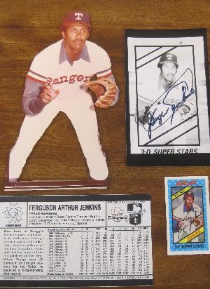 Original Artwork to the 1980 Kelloggs Cereal baseball card of Ferguson Jenkins