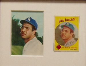 1959 Original Baseball Card Artwork of Jim Baxes.