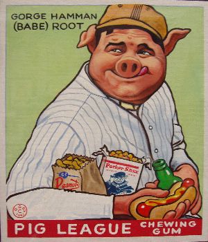 Babe Ruth 1933 Goudey Parody Painting