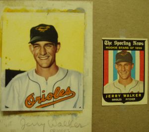 1959 Topps Original Artwork of Jerry Walker.