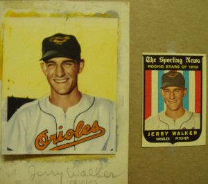 1959 Topps Original Artwork of Jerry Walker.