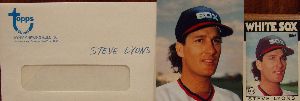 1986 Topps Traded Original Artwork of Steve Lyons, Chicago White Sox