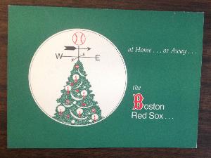 1975 Christmas Card from the Boston Red Sox