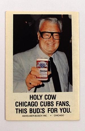 1985 Wrigley Field Chicago Cubs Season Schedule with Harry Caray
