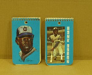 Two different Hank Aaron Memo Books, 1974