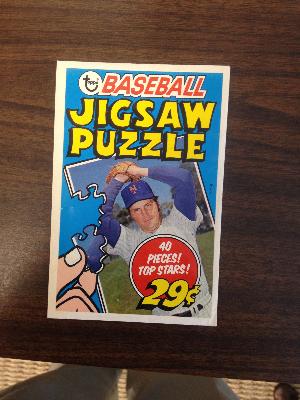 Tom Seaver Topps Baseball 1976 Jigsaw Puzzle Wrapper