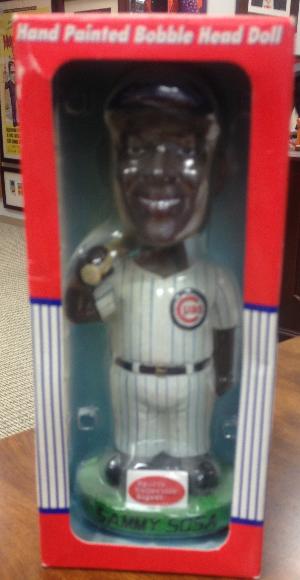 Sammy Sosa Bobble Head Doll from Sports Collectors Digest 2001 in original box unopened.