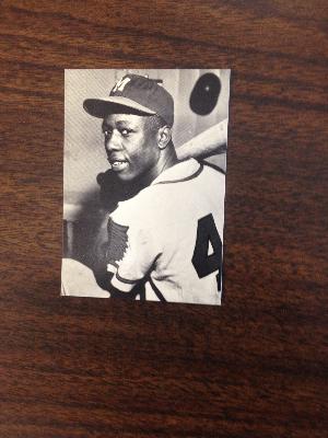 Hank Aaron promo baseball card #4 from the July 2 and 3 1983 San Diego Baseball card show