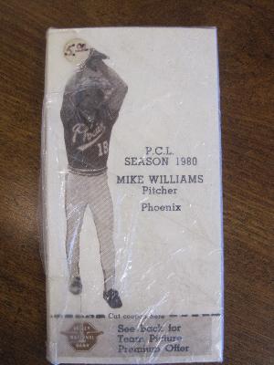 1980 Phoenix Giants Valley National Bank Baseball Card Set with coupons