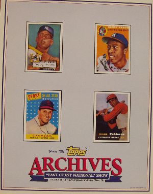 Topps Advertising Piece for the East Coast National Card Show, August 15-18, 1991.