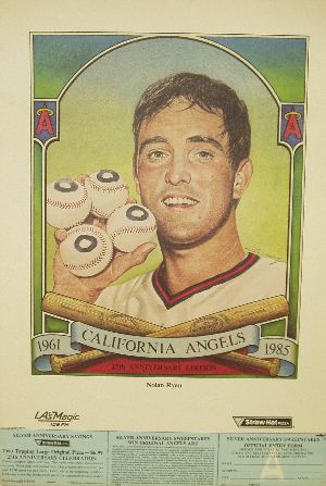 1985 Straw Hat Pizza 25 Anniversary Sweepstakes with Nolan Ryan.