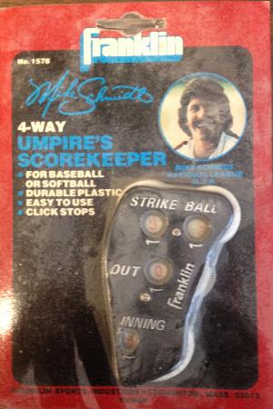 Mike Schmidt 4-Way Umpire's Scorekeeper