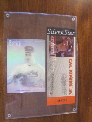 Cal Ripken JR 1991 Field of Vision Silver Star Hologram and ticket