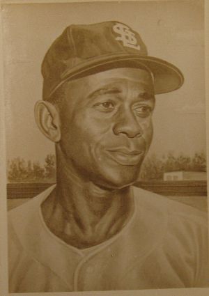 1953 Topps Black and White Photograph used to make card No. 220, Satchell Paige, St. Louis Cardinals.