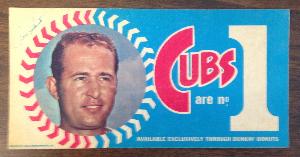 Ron Santo 1970 Dunkin Donuts Bumper Sticker