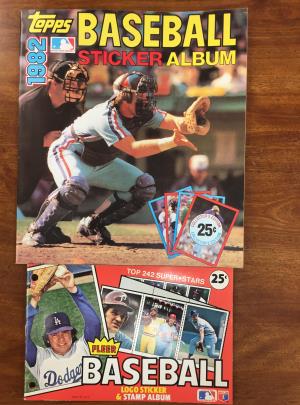 1982 Topps and Fleer Baseball Sticker Albums