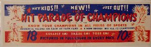 1951 Hit Parade of Champions Window Sign