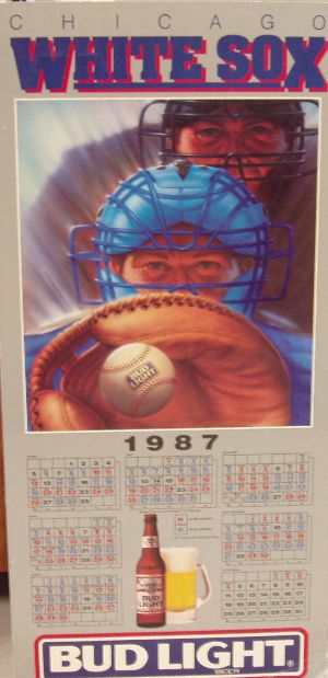 1987 Bud Light Chicago White Sox Season Schedule