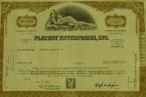 One Share of Common Stock of Playboy Enterprises, Inc. May 16, 1973.