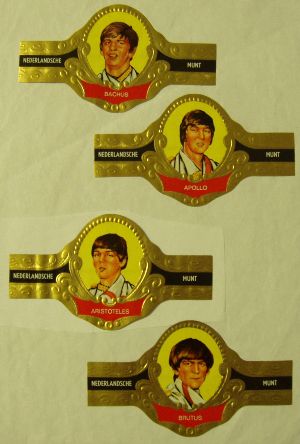 Beatles Cigar Labels from the Netherlands, circa 1964.