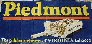 Piedmont Cigarettes Advertising Banner