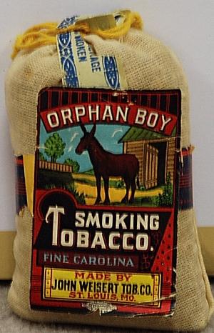 Orphan Boy Smoking Tobacco. Fine Carolina. Made by John Weisert Tob. C –  Precious Paper