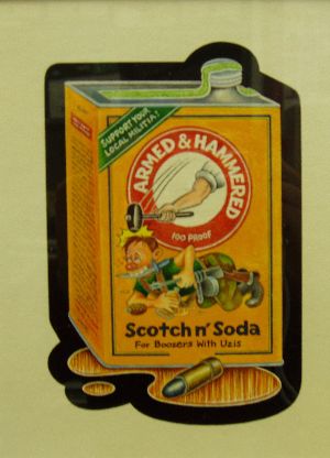 Armed & Hammered Unissued Wacky Packages Artwork